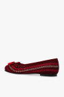 FERRAGAMO BURGUNDY ‘Varina’ ballet flats with bow