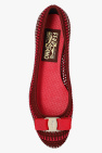 FERRAGAMO BURGUNDY ‘Varina’ ballet flats with bow