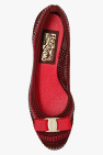 FERRAGAMO BURGUNDY ‘Viva’ pumps