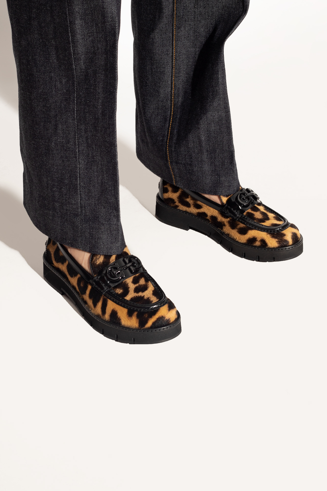Kade low-top sneakers - Black 'Ofelia' loafers FERRAGAMO