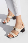 FERRAGAMO cream ‘Lou’ heeled sandals
