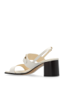 FERRAGAMO cream ‘Lou’ heeled sandals