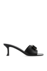 FERRAGAMO BLACK ‘Zelie’ heeled mules