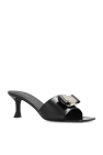 FERRAGAMO BLACK ‘Zelie’ heeled mules