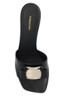 FERRAGAMO BLACK ‘Zelie’ heeled mules