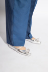 FERRAGAMO SILVER ‘Zina’ ballet flats