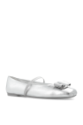 FERRAGAMO SILVER ‘Zina’ ballet flats