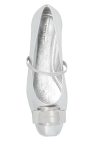 FERRAGAMO SILVER ‘Zina’ ballet flats