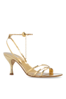 FERRAGAMO GOLD ‘Dennis’ heeled sandals