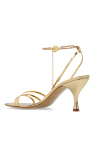 FERRAGAMO GOLD ‘Dennis’ heeled sandals