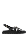 FERRAGAMO BLACK ‘Agnes’ Sandals