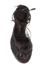 FERRAGAMO BROWN Heeled sandals 'Atena'
