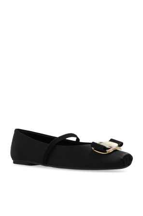 FERRAGAMO Satynowe baleriny `Zina`