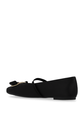 FERRAGAMO Satynowe baleriny `Zina`