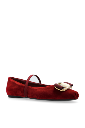 FERRAGAMO Velvet ballerinas Zina