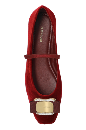 FERRAGAMO Velvet ballerinas Zina