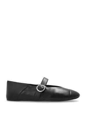 Leather ballet flats