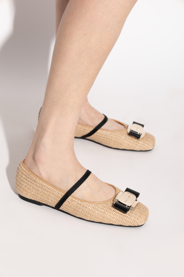 FERRAGAMO Ballet flats with a bow