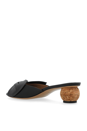 FERRAGAMO Leather mules with heels