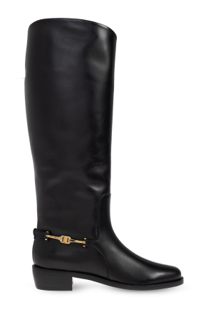 "therma" leather boots od FERRAGAMO