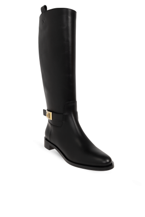 FERRAGAMO Botas de couro "Zakia"