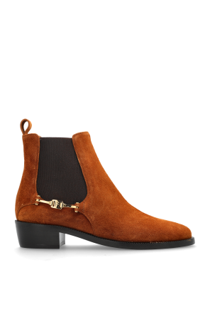 Skórzane botki ‘F-buckle’