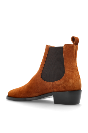 FERRAGAMO Leather ankle boots ‘F-buckle’