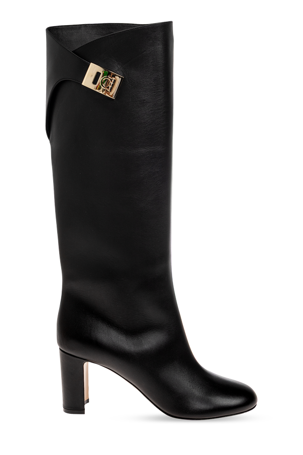 Leather heeled boots 