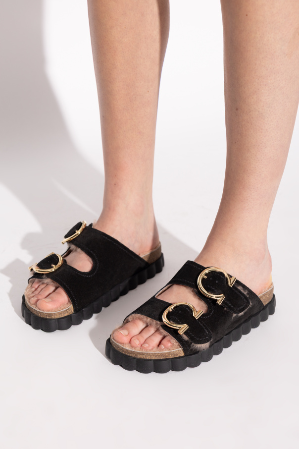 FERRAGAMO Sandalias de ante "Kapalua"