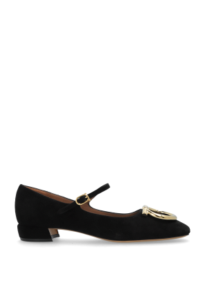Suede heeled shoes