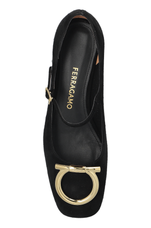 FERRAGAMO Suede high-heeled shoes