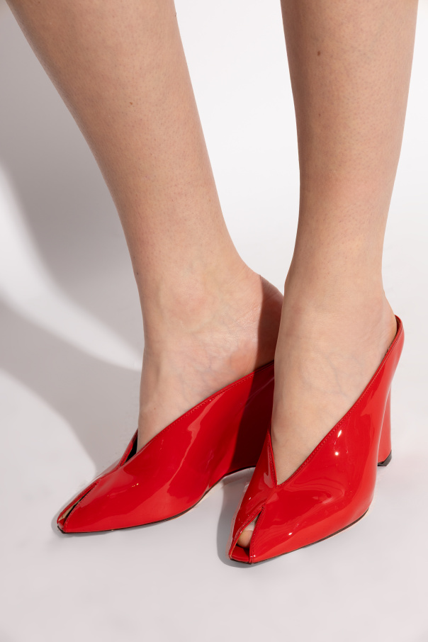 FERRAGAMO Wedge Heel Mules ‘Peep’