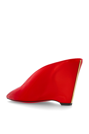 FERRAGAMO Wedge Heel Mules ‘Peep’
