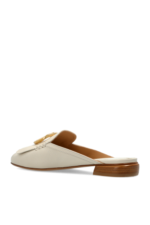 FERRAGAMO Chinelos de couro "Sibilly"