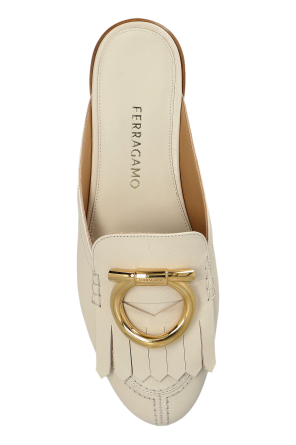 FERRAGAMO Chinelos de couro "Sibilly"