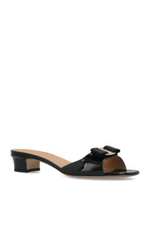 FERRAGAMO Heeled mules "Vanilla"