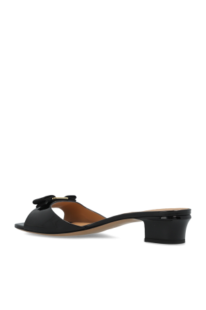 FERRAGAMO Heeled mules "Vanilla"