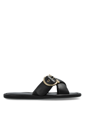 Leather slides `Elyzia`