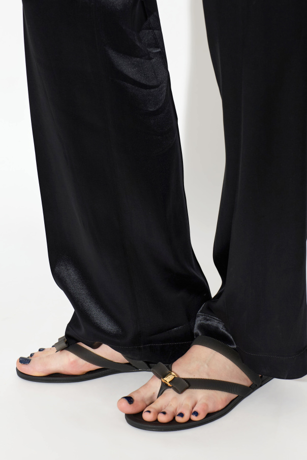 FERRAGAMO Rubber flip-flops "Jealsa"