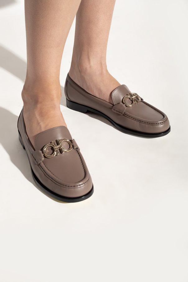 Brand New Women's Size:9 AAA Salvatore Ferragamo Almond 2”Heel Slip On  Loafers