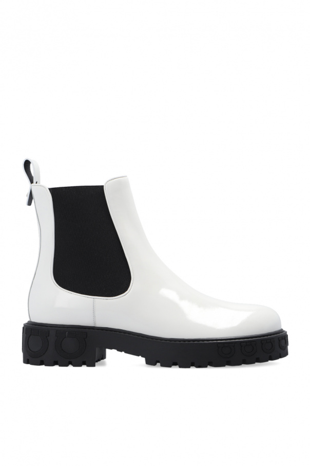 FERRAGAMO ‘Varsi’ leather ankle boots