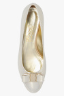 FERRAGAMO GOLD ‘Vara’ pumps