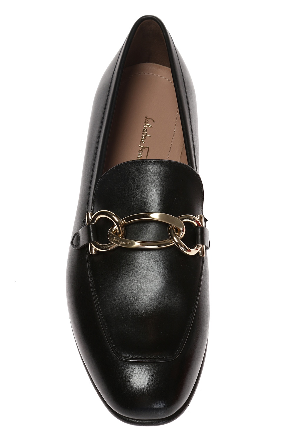 salvatore ferragamo boy leather loafer