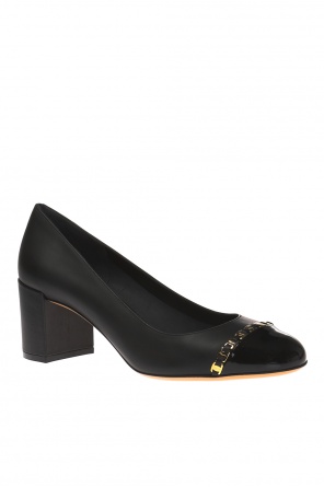 FERRAGAMO 'Avella' stack heel pumps