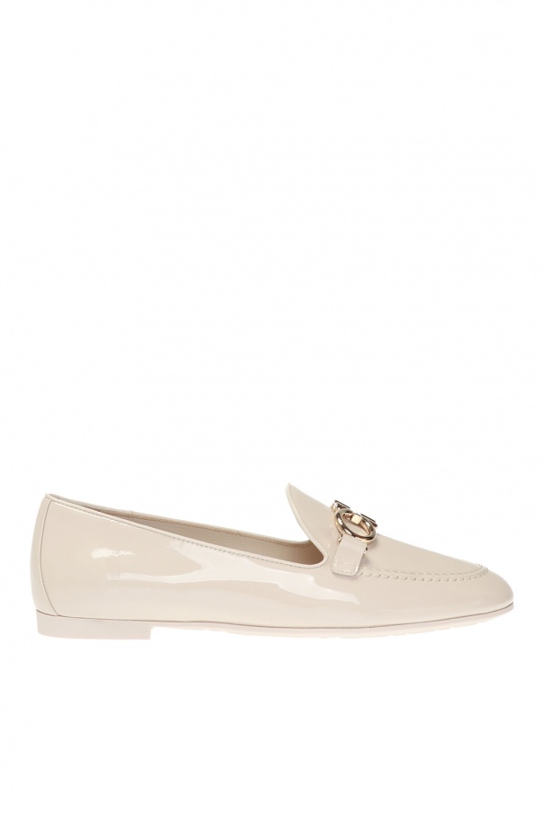 trifoglio patent leather loafers