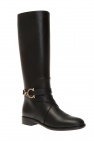 FERRAGAMO BLACK 'Sarah’ knee-length boots