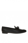 FERRAGAMO BLACK Leather loafers