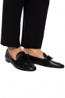 FERRAGAMO BLACK Leather loafers