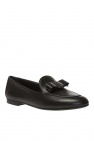 FERRAGAMO BLACK Leather loafers