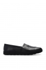 Salvatore Ferragamo Leather Loafers With Logo Buckle